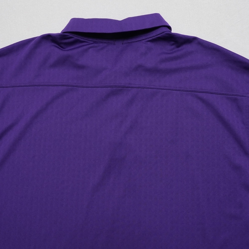 Nike Golf Dri-FIT Polo Shirt Mens Large Purple Swoosh Performance Golf - Picture 14 of 15